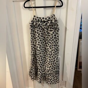 Marc by Marc Jacobs floral key hole frilly ruffle spaghetti strap dress